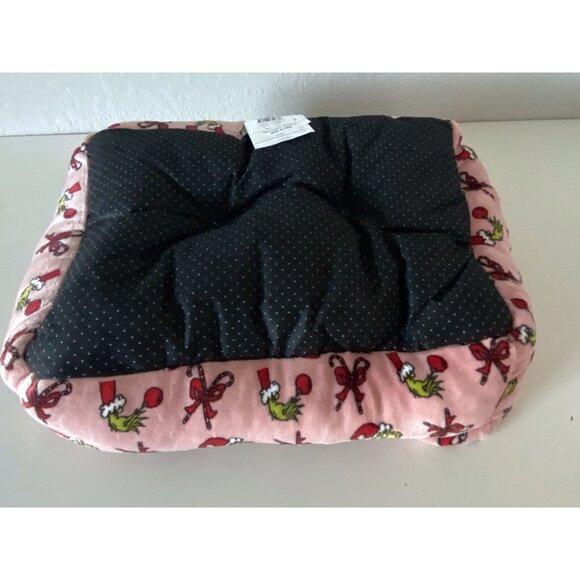 Dr. Seuss Grinch Small Dog Cat Pet Cozy Cuddler Bed Pink Christmas Ornaments NEW - Picture 13 of 15